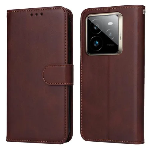 SMOOTH Peňaženkové puzdro pre Realme GT 7 Pro 5G hnedé