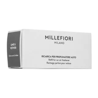 Millefiori Milano Icon Car Air Freshener Lime & Vetiver Refill