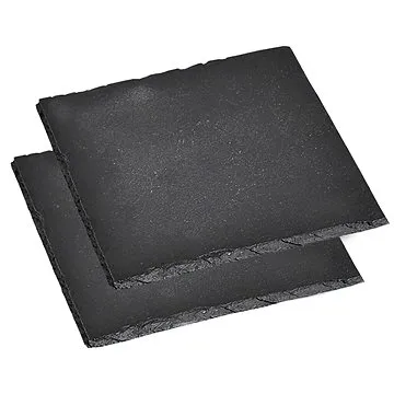 Kesper Súprava bridlicových dosiek na servírovanie jedla štvorec 13 × 13 cm (38110)