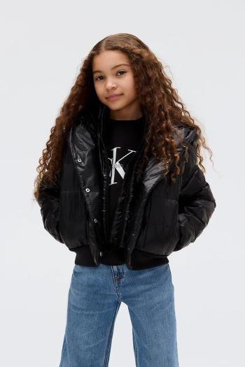 Bunda Calvin Klein Jeans čierna farba, IG0IG02988