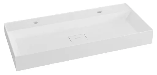 SAPHO - GODIVA dvojumývadlo, liatý mramor, 96x44cm, biela GU096-2