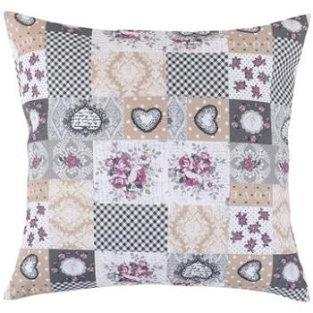 BELLATEX DITA Vankúš 45 × 45 cm 55/408 – patchwork love (9553)
