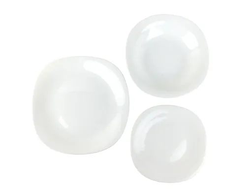 MAKRO - Obedová súprava 18-dielna, hladný povrch, sklo tvrdené