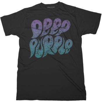 Deep Purple tričko Bubble Logo Čierna XXL