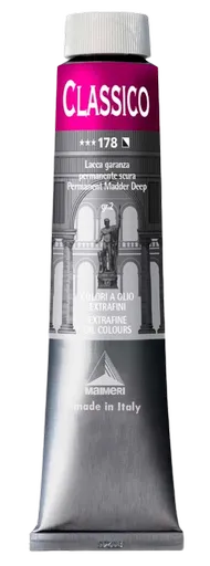 MAIMERI CLASSICO - Extra jemné olejové farby 178 - permanent madder deep, 0,2 L