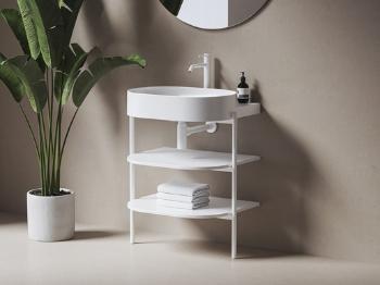 Konštrukcia bez umývadla Ravak Yard 66,8x76,5x49,5 cm biela matná mat D80000E005