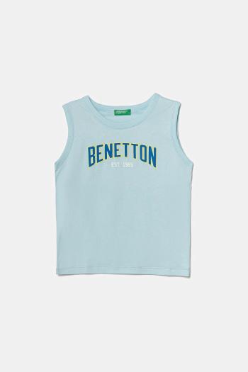 Detské bavlnené tričko United Colors of Benetton s potlačou, 3I1XGH013