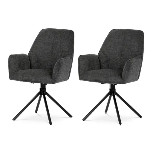 Súprava jedálenských stoličiek s vratným mechanizmom HC-522 GREY2, 2 ks