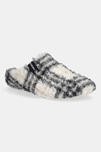 Papuče Verbenas YORK PLAID BORREGO béžová farba, 5860500040