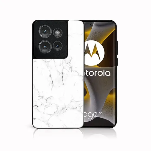 MY ART Ochranný kryt pre Motorola Edge 50 WHITE MARBLE (144)