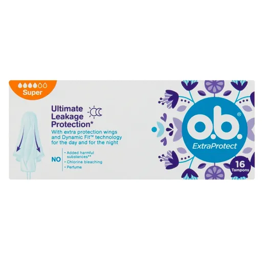 O.B. ExtraProtect Super tampóny 16 kusov