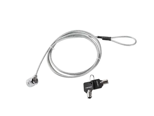 Lankový bezpečnostný zámok na kľúč pre notebook Natec Lobster Key