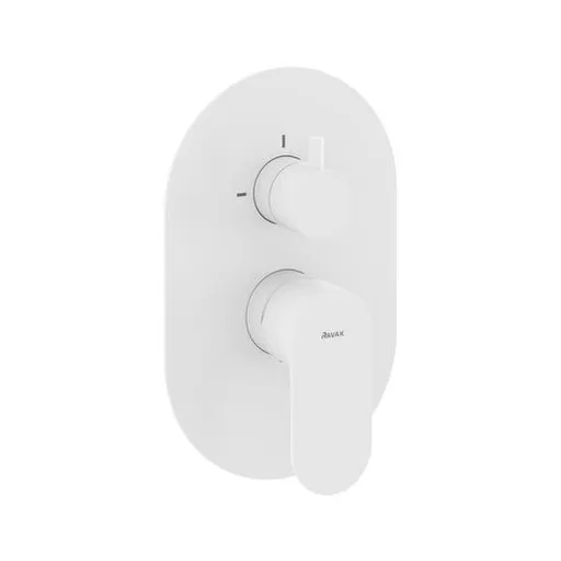 Ravak Eleganta sprchová a vaňová batéria bez podomietkového telesa biela matná X070264