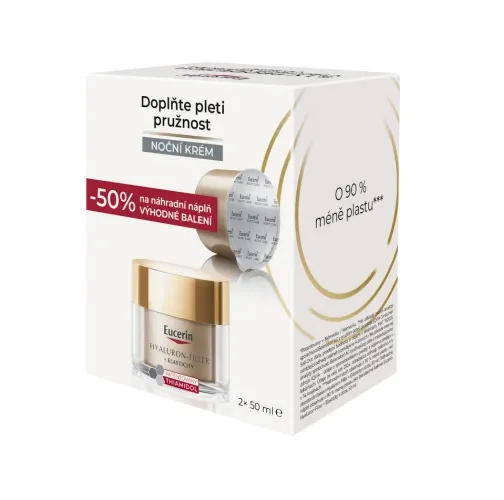 Eucerin Hyaluron Fil. + Elasticity denný krém SPF 30 dóza + náhradná náplň Refill 2 x 50 ml