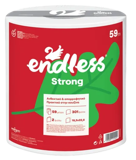 ENDLESS STRONG - Odolné papierové utierky v rolke 59 m (301 útržkov)