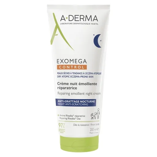 A-DERMA Exomega Control Emolienčný nočný krém 200 ml
