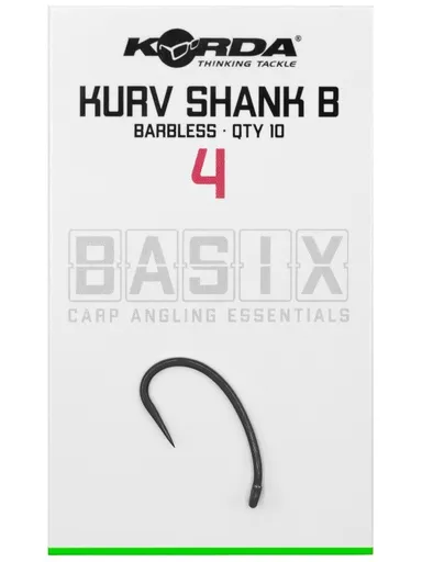 Korda háčiky basix kurv shank barbless - 4