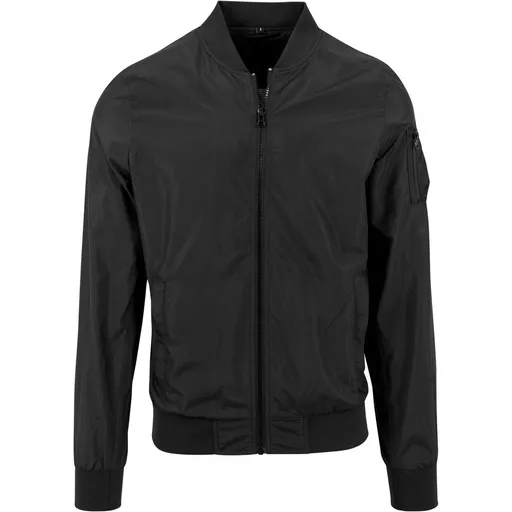 Build Your Brand Ľahká pánska bomberka - Čierna | 2XL