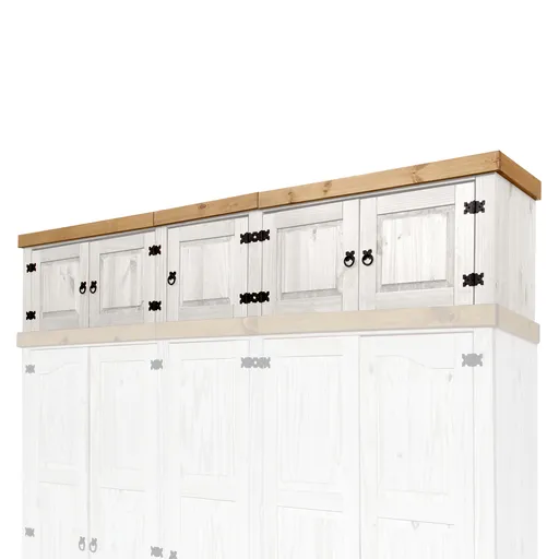 Nadstavec 5-dverový CORONA biely vosk