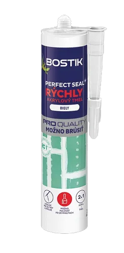 BOSTIK PERFECT SEAL AKRYL - Rýchly výplňový akrylový tmel biela 0,28 L