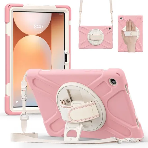 SOLID Odolný obal pre Samsung Galaxy Tab A11+ svetloružový