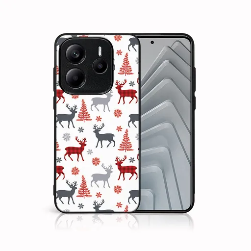 MY ART Kryt s vianočným dizajnom Xiaomi Redmi Note 14S DEER (068)