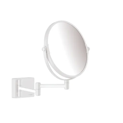 Hansgrohe AddStoris kozmetické zrkadielko sklopné vo farbe matná biela 41791700