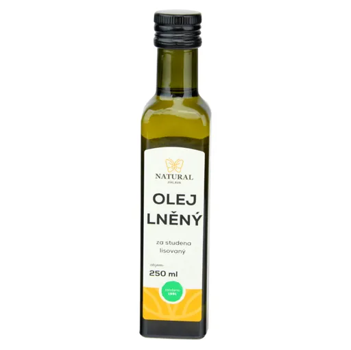 NATURAL JIHLAVA Olej ľanový za studena lisovaný natural 250 ml
