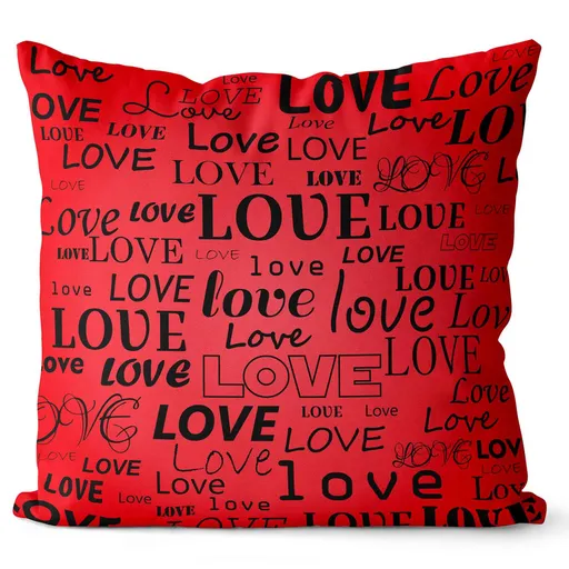 Vankúšik Love (Veľkosť: 55 x 55 cm)