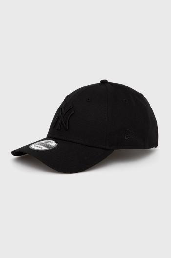 Bavlnená čiapka New Era 80468932.BLACK-BLACK, čierna farba, s nášivkou