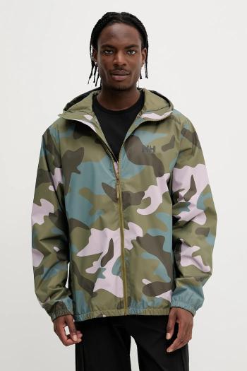 Nepremokavá bunda Helly Hansen CORE GRAPHIC zelená farba, 54280