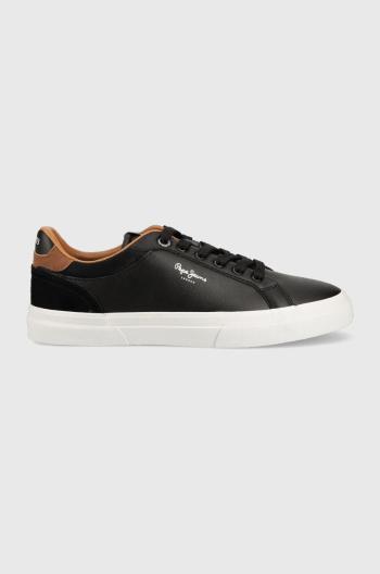 Tenisky Pepe Jeans Kenton Court čierna farba, PMS30839