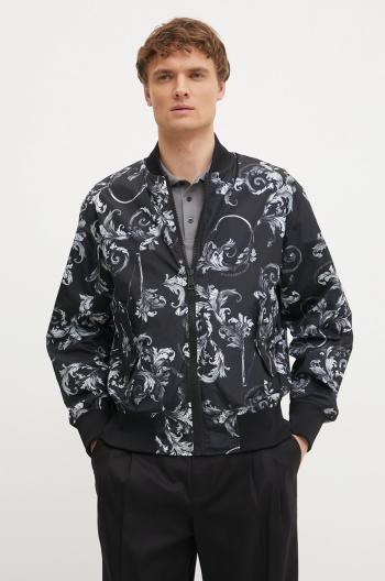 Obojstranná bunda bomber Versace Jeans Couture čierna farba, prechodná, 78GASD07 CQD92