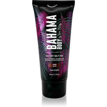 Bahama Body Instant Self-Tan samoopaľovací krém na tvár a telo odtieň Dark 100 ml