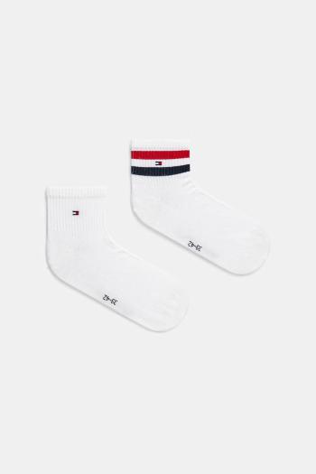 Ponožky Tommy Hilfiger 2-pak pánske, biela farba, 701232937