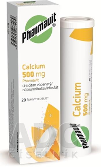 PHARMAVIT Calcium 500 mg 20 šumivých tabliet