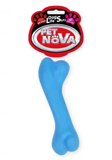 Petnova hračky pre zvieratá TPR BONE BLUE hračka pre psa 12 cm