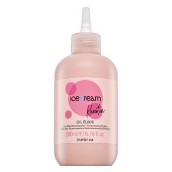 Inebrya Ice Cream Keratin Oil Elixir olejové sérum proti krepateniu vlasov 200 ml
