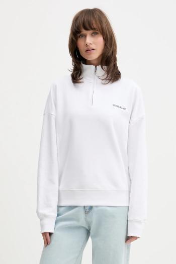 Bavlnená mikina Guess Jeans biela farba, jednofarebná, W5YQ09 K68I4