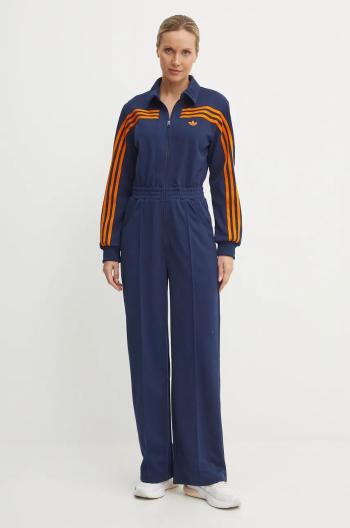 Overal adidas Originals Jumpsuit tmavomodrá farba, s golierom, JN8312