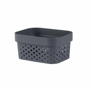 CURVER Úložný box INFINITY DOTS 1.4L | tmavosivá