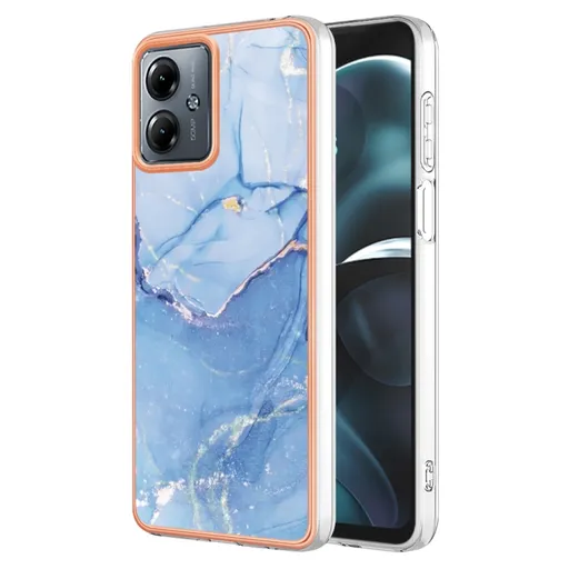 IMD MARBLE Ochranný kryt Motorola Moto G14 BLUE