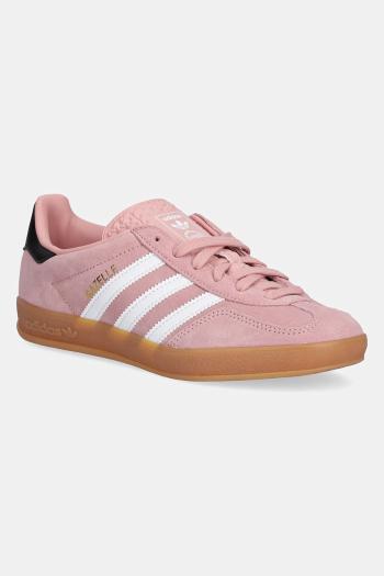Detské tenisky adidas Originals GAZELLE INDOOR ružová farba, JP8763