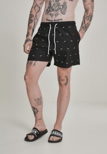 Urban Classics Embroidery Swim Shorts shark/black/white - M