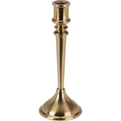 Dekoratívny svietnik 8 x 8 x 22 cm, farba zlatá, 22 cm