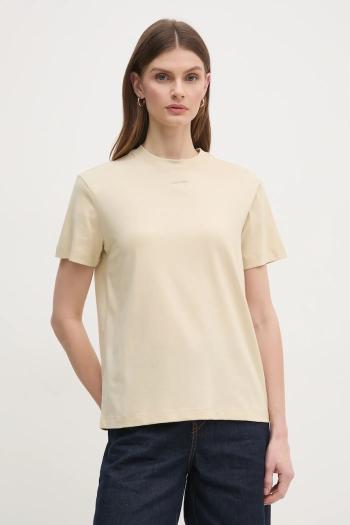 Bavlnené tričko Calvin Klein dámske, čierna farba, K20K207519
