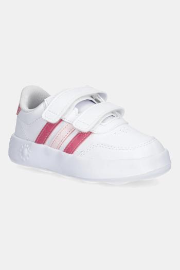 Detské tenisky adidas BREAKNET 3.0 biela farba, JS3676