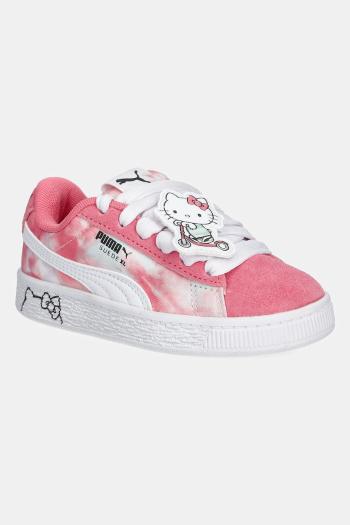 Detské tenisky Puma Suede XL HK&FR ružová farba, 401417