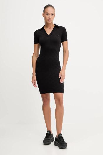 Šaty Guess PEONY čierna farba, mini, priliehavé, V5YK05 Z3OA0