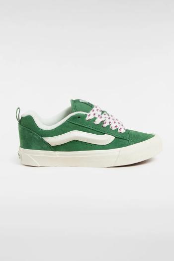 Semišové tenisky Vans Knu Skool zelená farba, VN000D6ZBR11